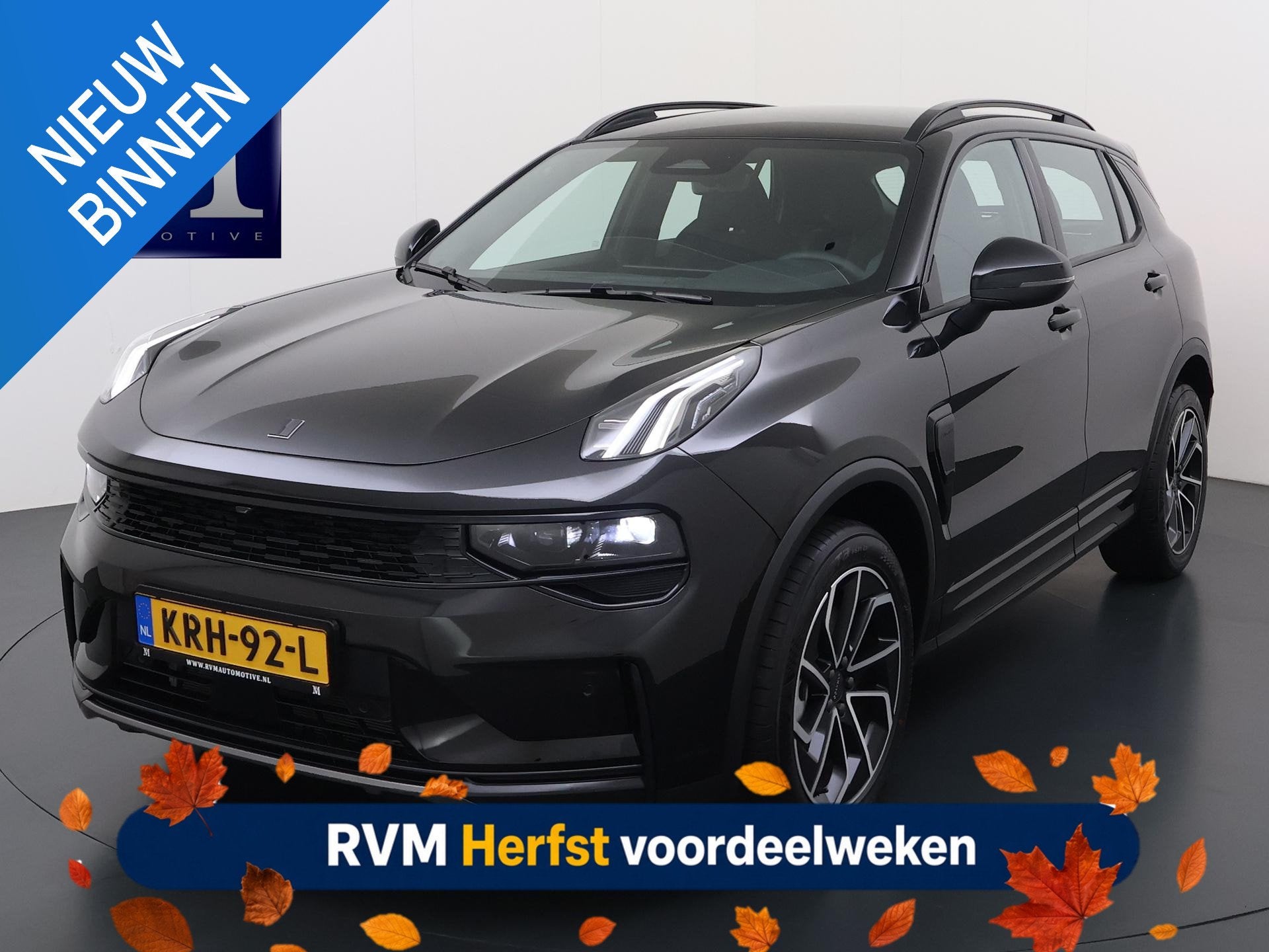 Lynk & Co 01 1.5 Core VAN: € 36.900- VOOR: € 33.330,- UW, Auto's, 4 cilinders, Alcantara, Zwart, Plug-in hybride