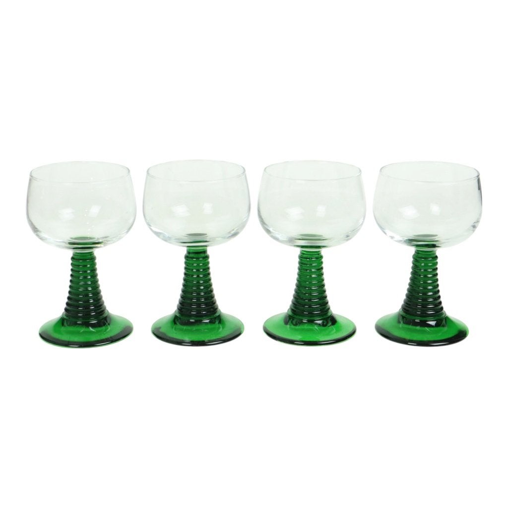 Set van 4 Vintage Luminarc Roemer Wijnglazen Frankrijk, Verzamelen, Ophalen of Verzenden, Gebruikt, Overige typen