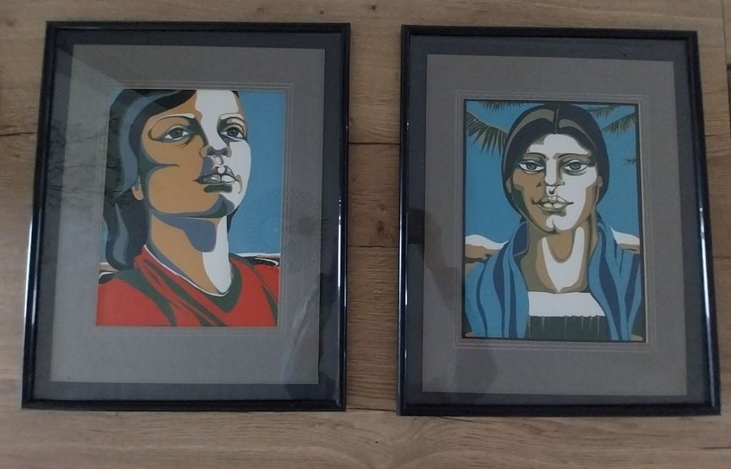 Paul Elshout - Set van 2 Zeefdrukken "Mexico" 1979 Nr. 20/45, Gelimiteerde oplage, Ophalen of Verzenden, Portret en Figuren, Zeefdruk