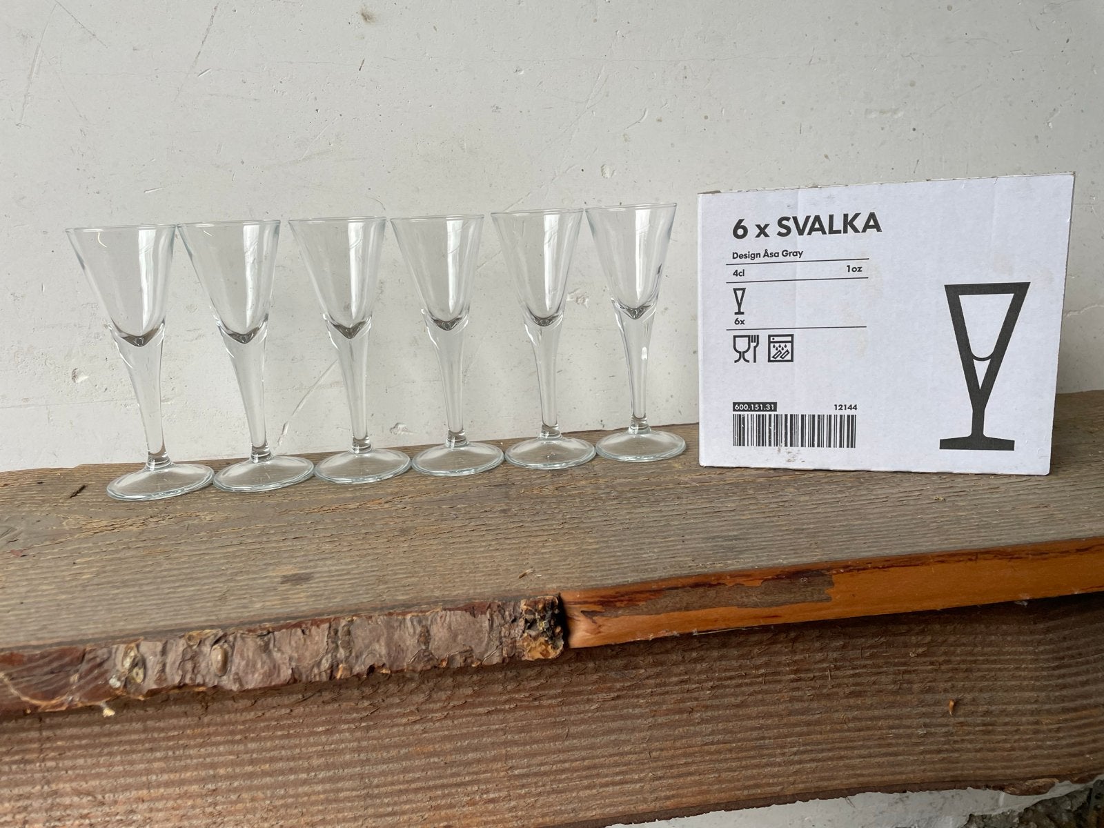 IKEA SVALKA borrelglaasjes set van 6, nieuw in doos, Ophalen, Glas of Glazen, Nieuw, IKEA