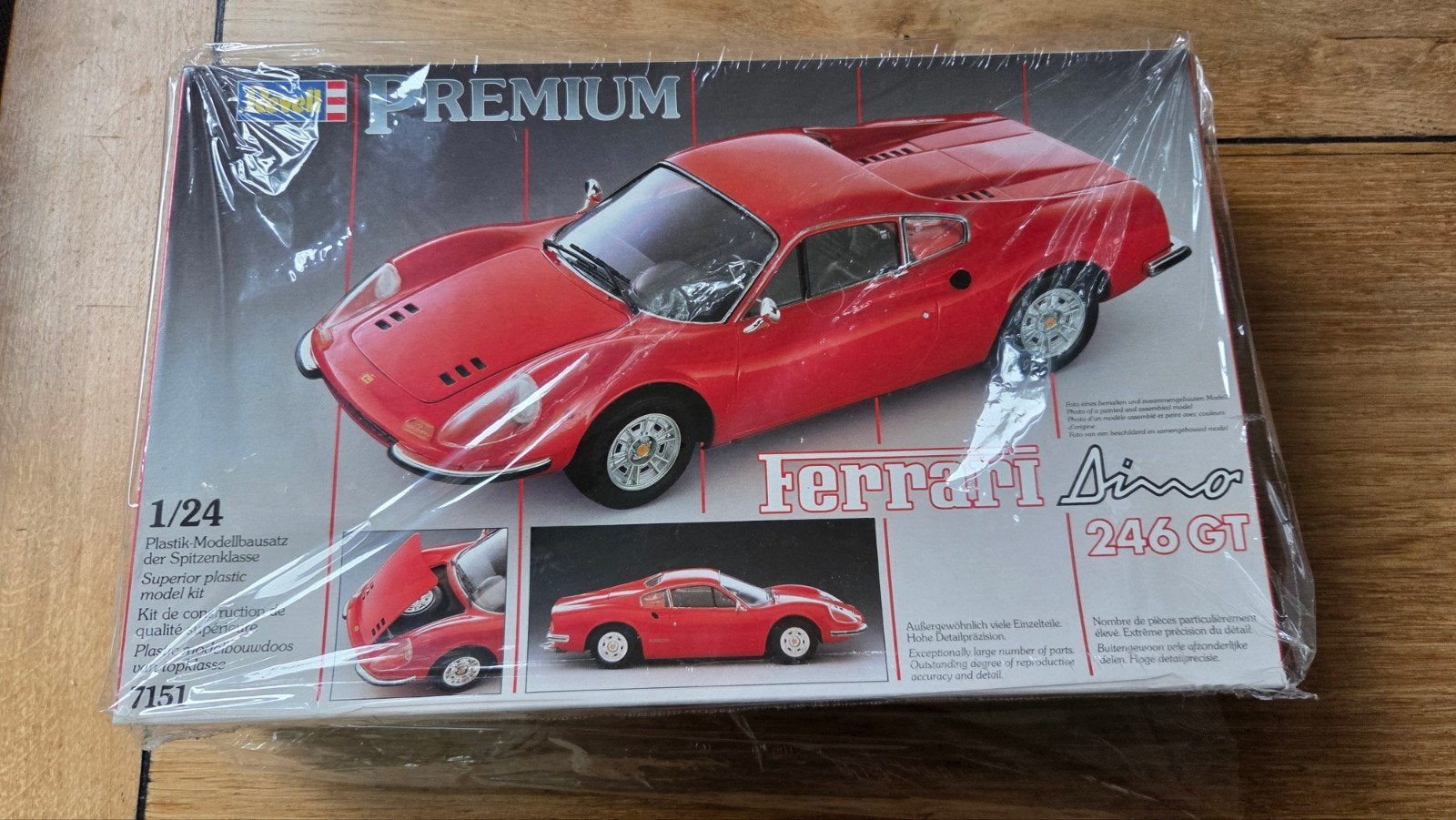 Vintage 1:24 Revell Ferrari Dino 246 GT model kit modelauto, Gebruikt, Auto, Revell, Groter dan 1:32