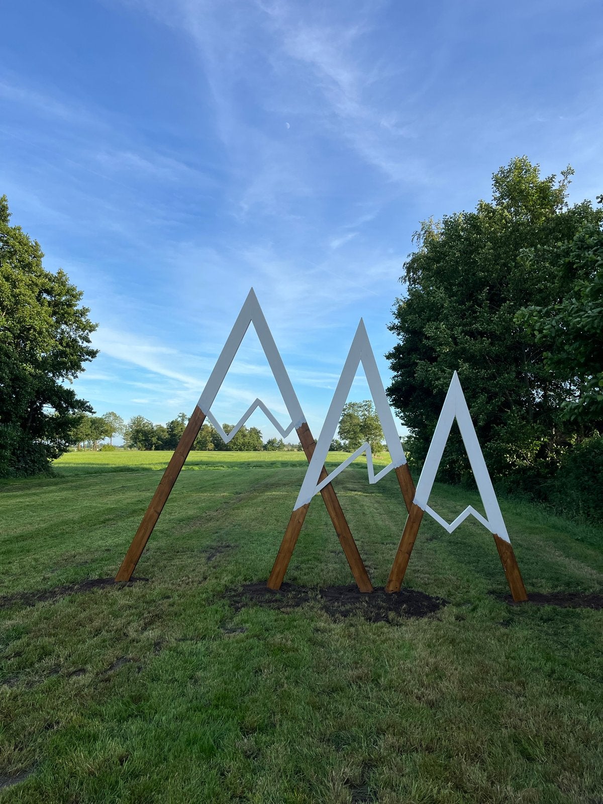 Decoratieve bergen voor tuin/evenement/bruiloft, Ophalen, Gebruikt, Hout, Abstract beeld
