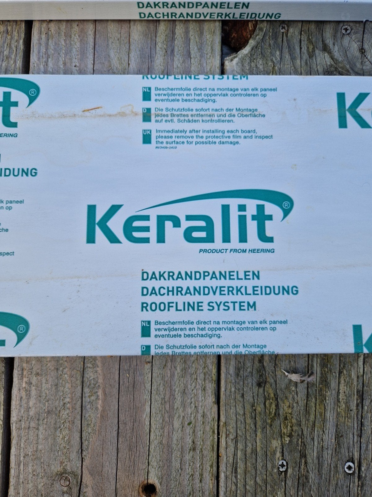Keralit dakrandpanelen antraciet ral 7016, 160x20 cm, Ophalen, Kunststof, Zwart, Nieuw