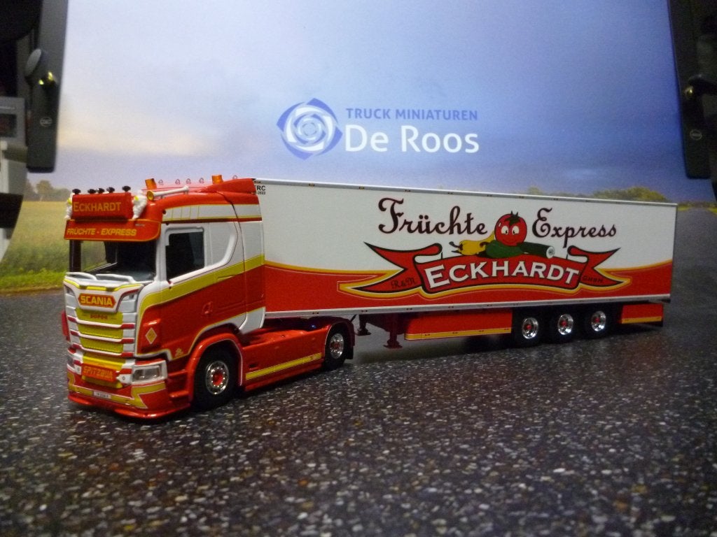 Tekno Scania Next Gen Eckhardt, Hobby en Vrije tijd, Modelauto's | 1:50, Ophalen of Verzenden, Nieuw, Bus of Vrachtwagen, Tekno