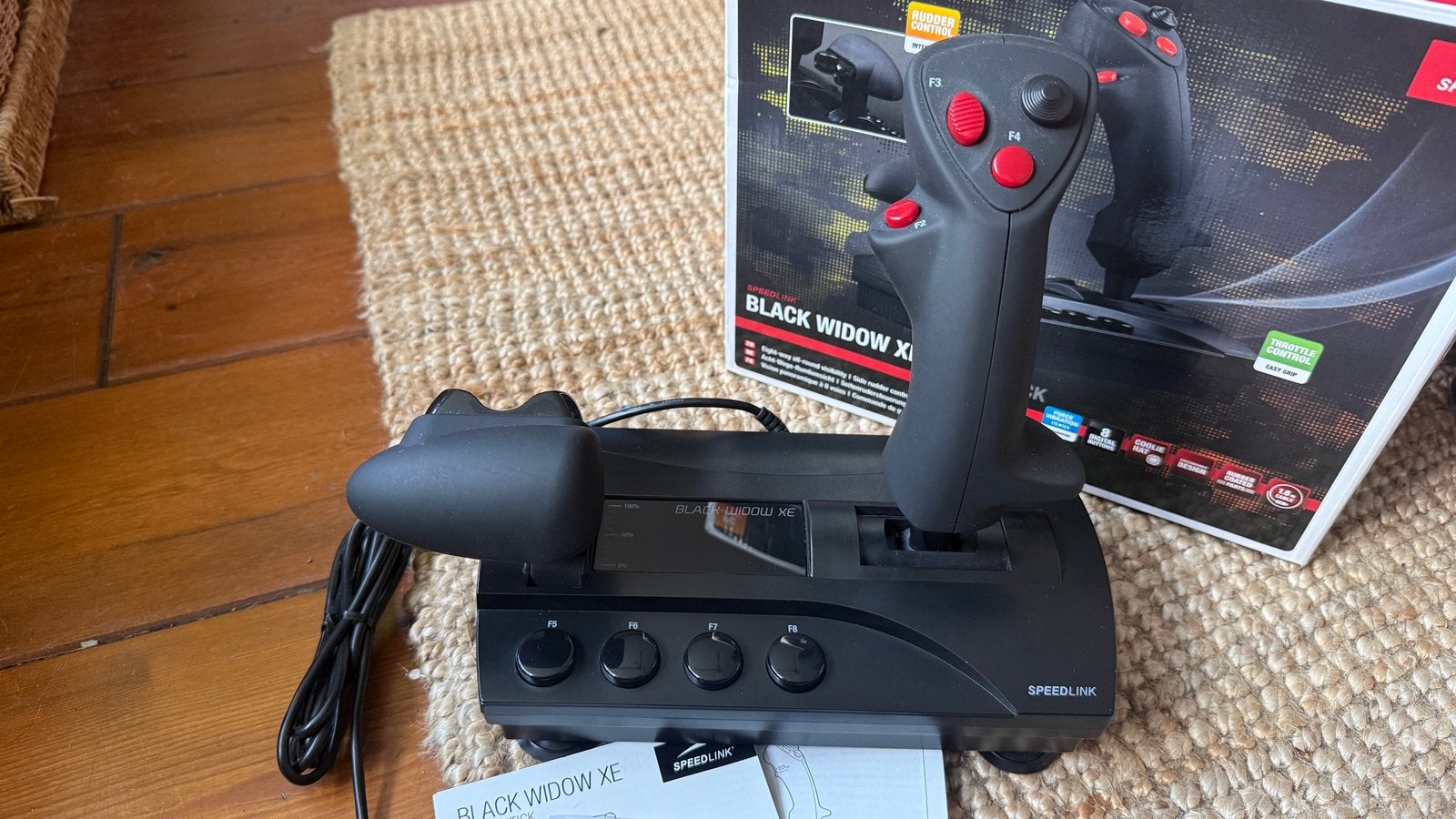 Speedlink Black Widow XE flight stick compleet in doos, Ophalen of Verzenden, Zo goed als nieuw