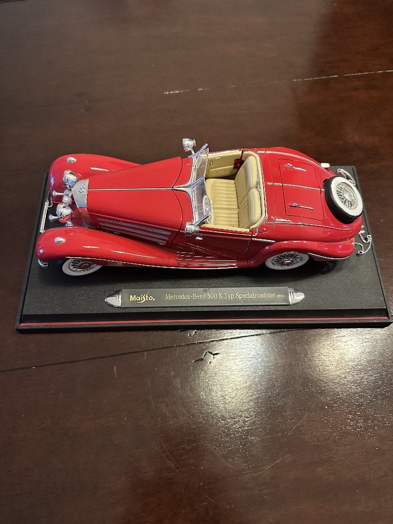 MERCEDES-BENZ 500 K SPECIAL ROADSTER 1936, Ophalen of Verzenden, Zo goed als nieuw, Auto, Maisto
