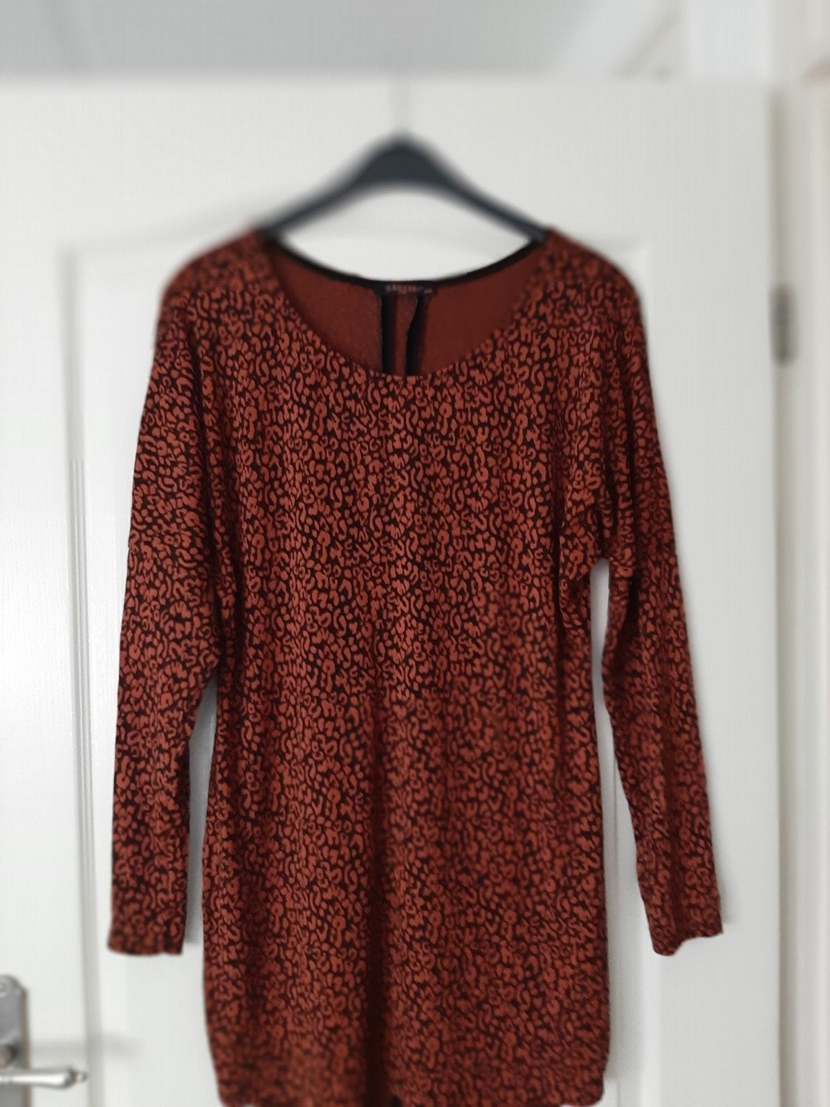 Nieuwe Print Jurk/Tuniek - Maat M, Maat 38/40 (M), Bruin, Nieuw, Ophalen of Verzenden