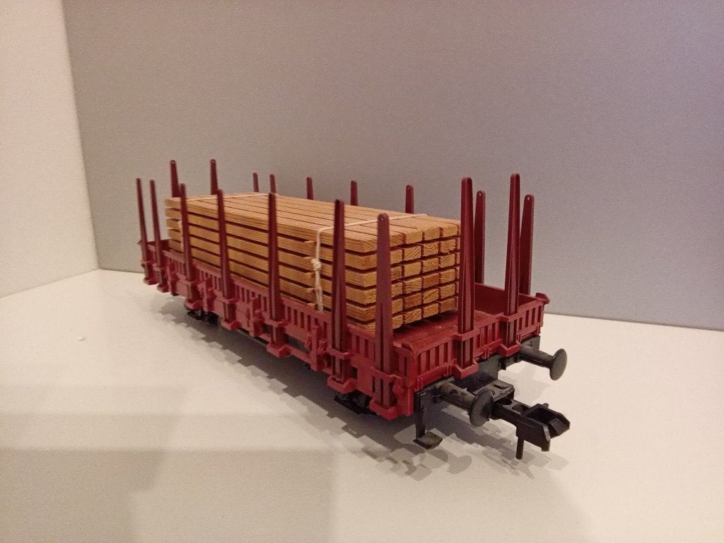 Märklin spoor 1 Rongenwagen met lading., Verzenden, Gelijkstroom of Wisselstroom, Wagon, Zo goed als nieuw
