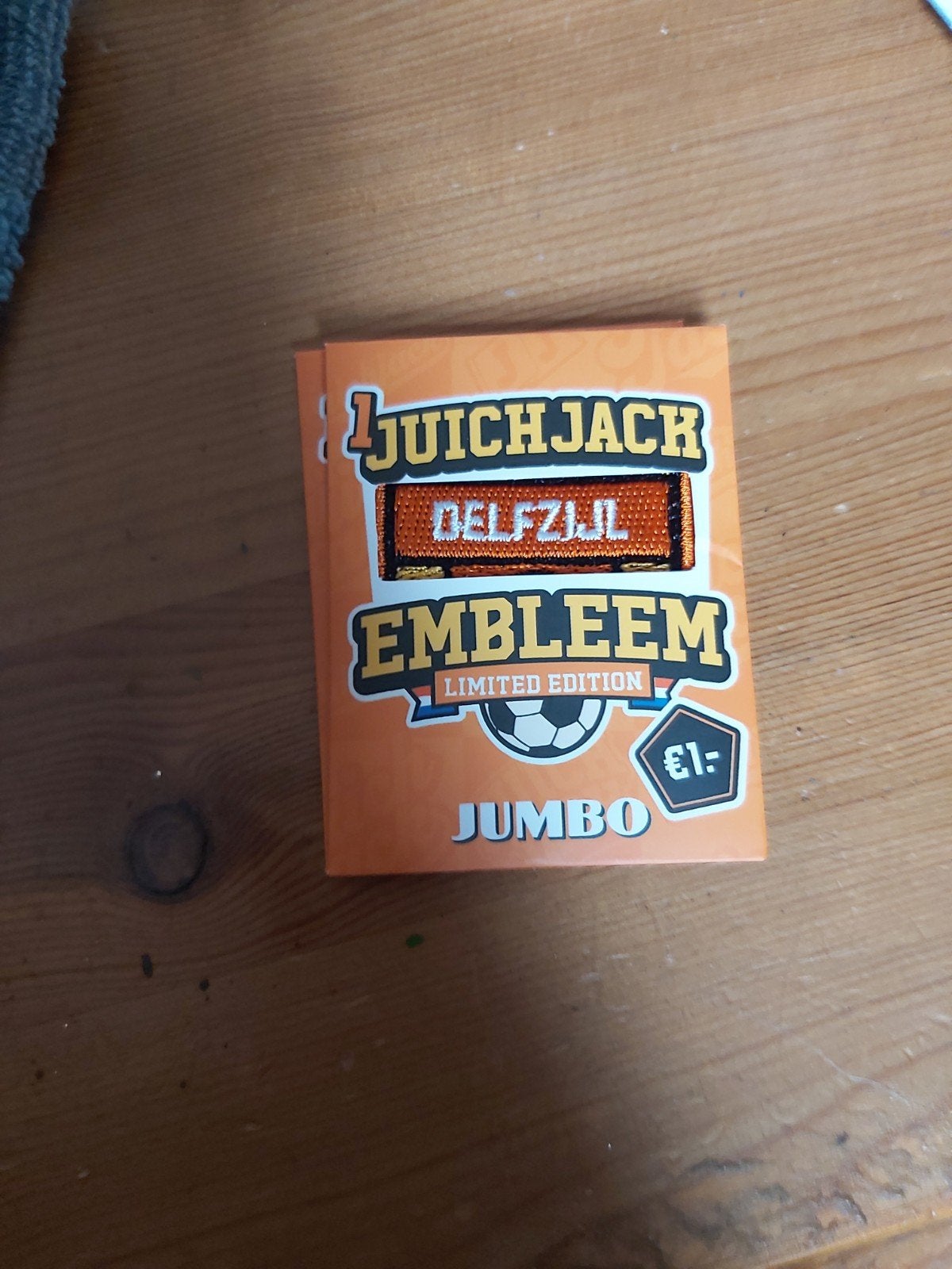 Jumbo juichjack embleem delfzijl, Jumbo, Ophalen of Verzenden