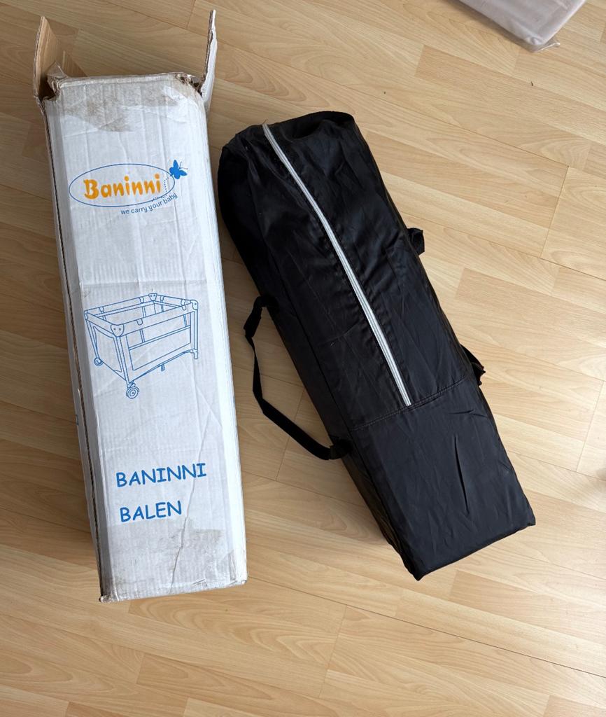 Baninni 2 in 1 reisbed met bodemverhoger, Ophalen, Zo goed als nieuw