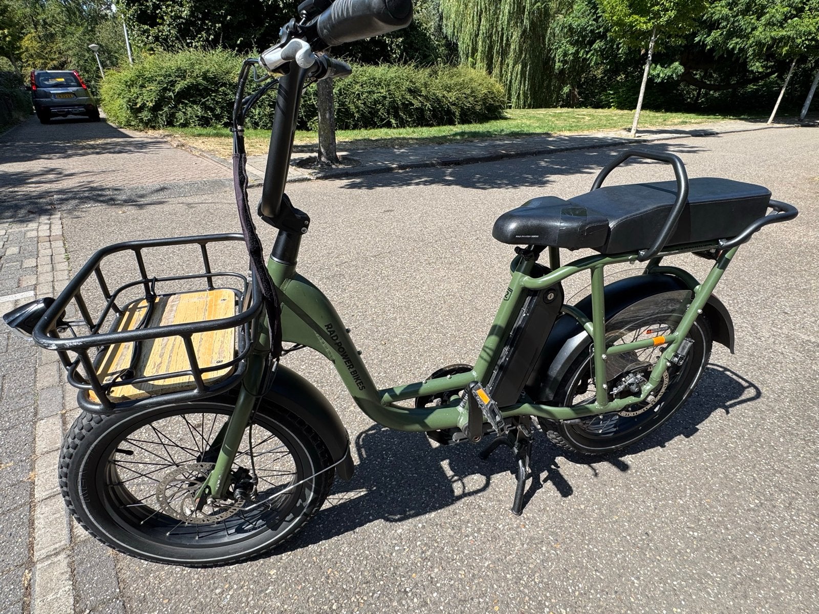 Radrunner Fatbike 25km/u met buddyzit en rekje voor, Fietsen en Brommers, Elektrische fietsen, Gebruikt, 51 tot 55 cm, 30 tot 50 km per accu