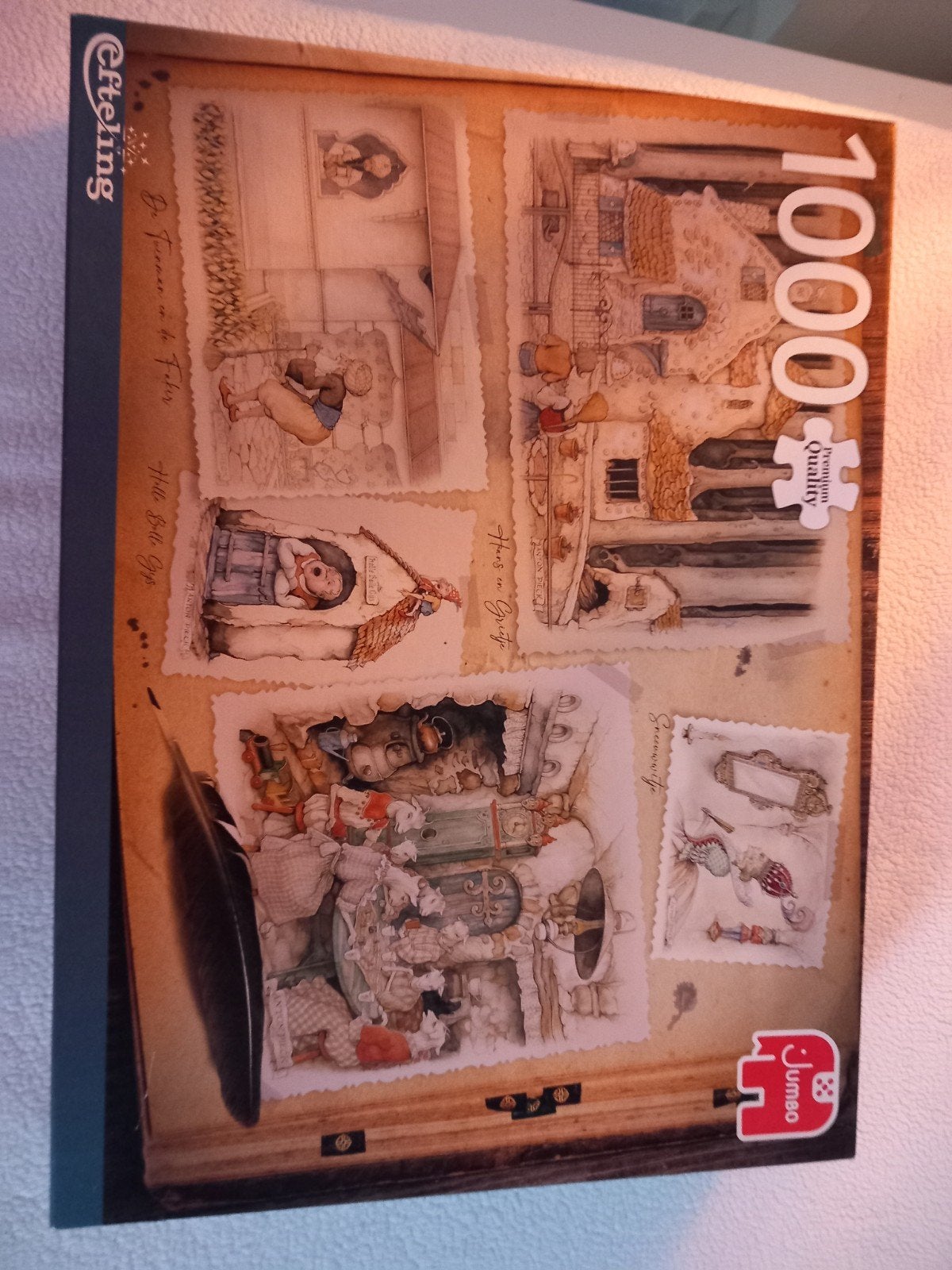 Jumbo Efteling Puzzel 1000 stukjes - Sprookjesbos, Ophalen of Verzenden, 500 t/m 1500 stukjes, Zo goed als nieuw, Legpuzzel