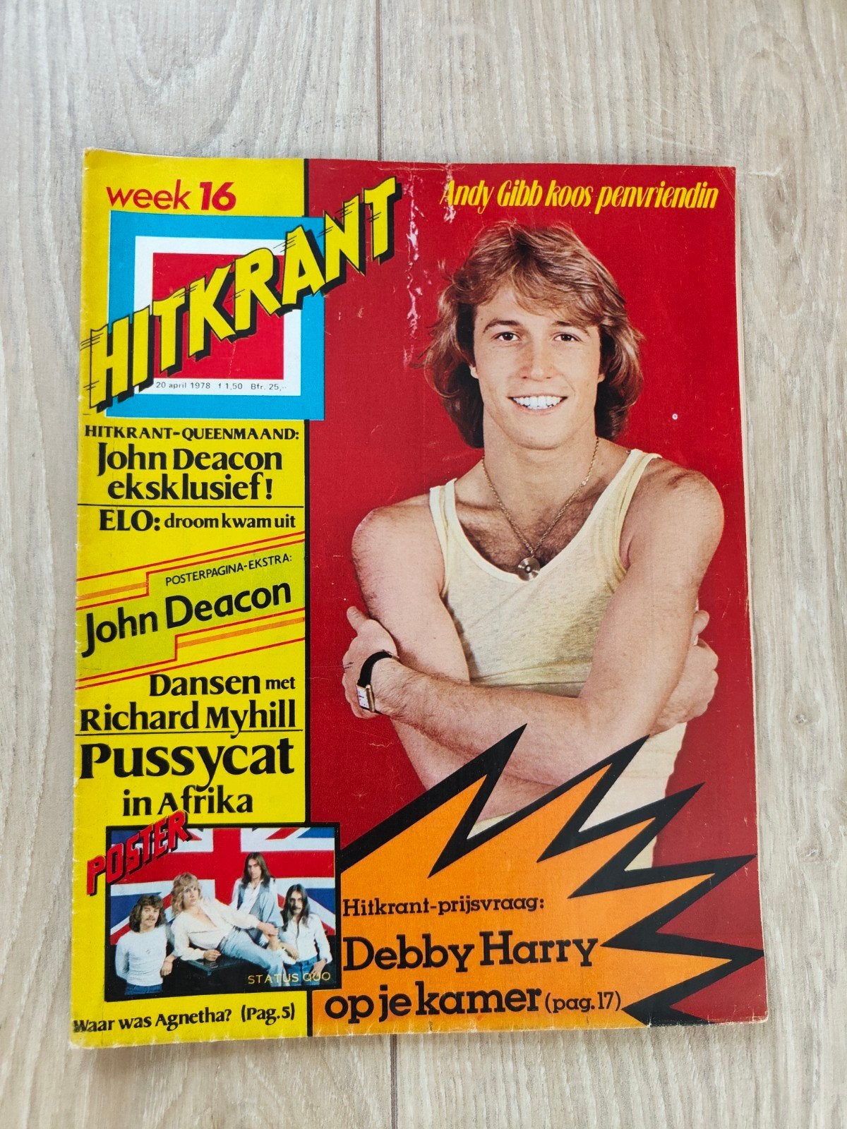 Hitkrant Week 16-1978. Kiss,, Queen, Ophalen of Verzenden, 1960 tot 1980, Nederland, Tijdschrift