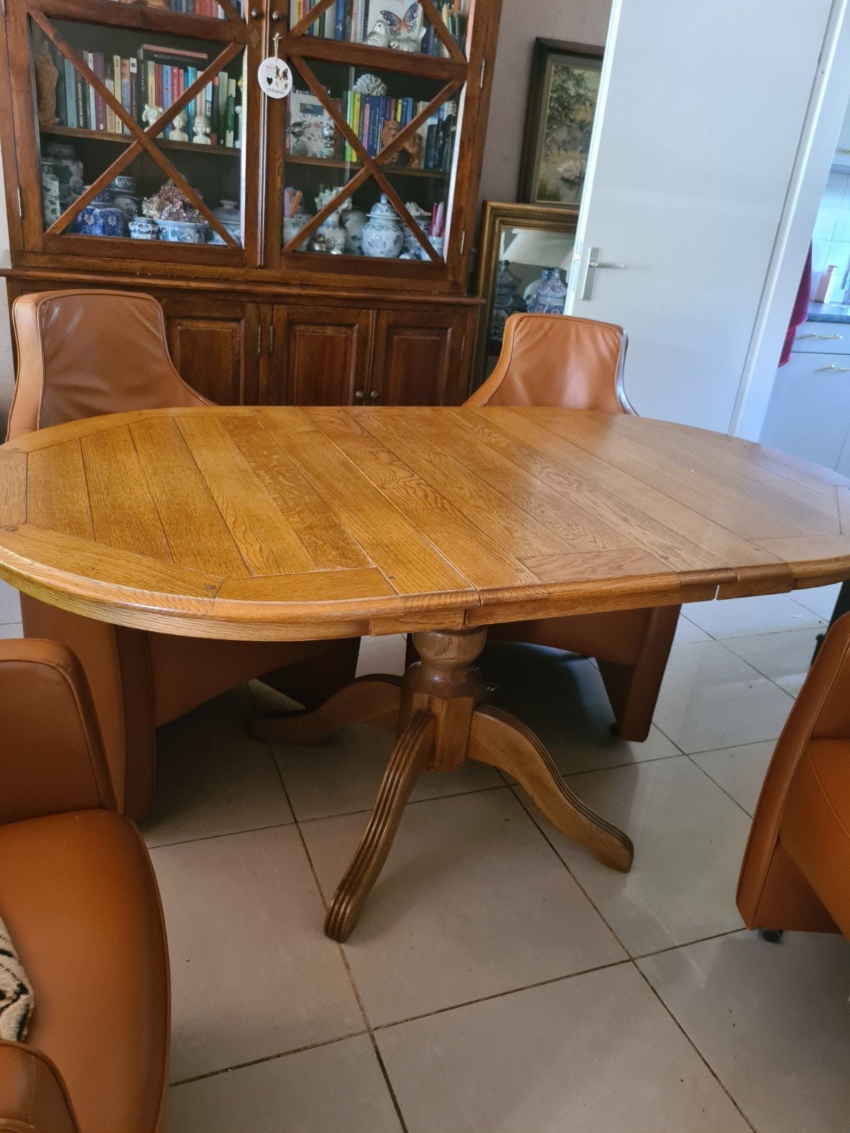 Eettafel, Huis en Inrichting, Tafels | Eettafels, Ophalen, Ovaal, 200 cm of meer, 100 tot 150 cm