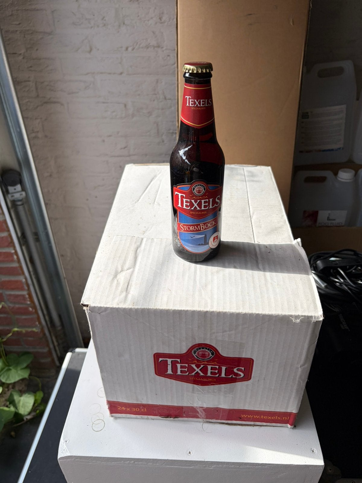 Texels Stormbock 30cl 23 flessen in Texels doos, Ophalen, Zo goed als nieuw, Flesje(s), Overige merken