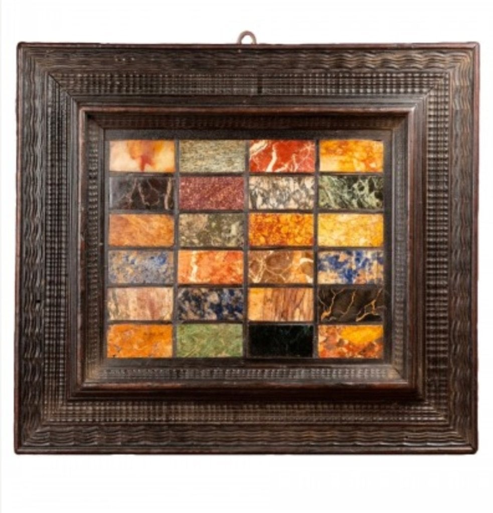 !!!GEZOCHT! Marmer tableau, pietra dura,Grand Tour,malachiet, Ophalen