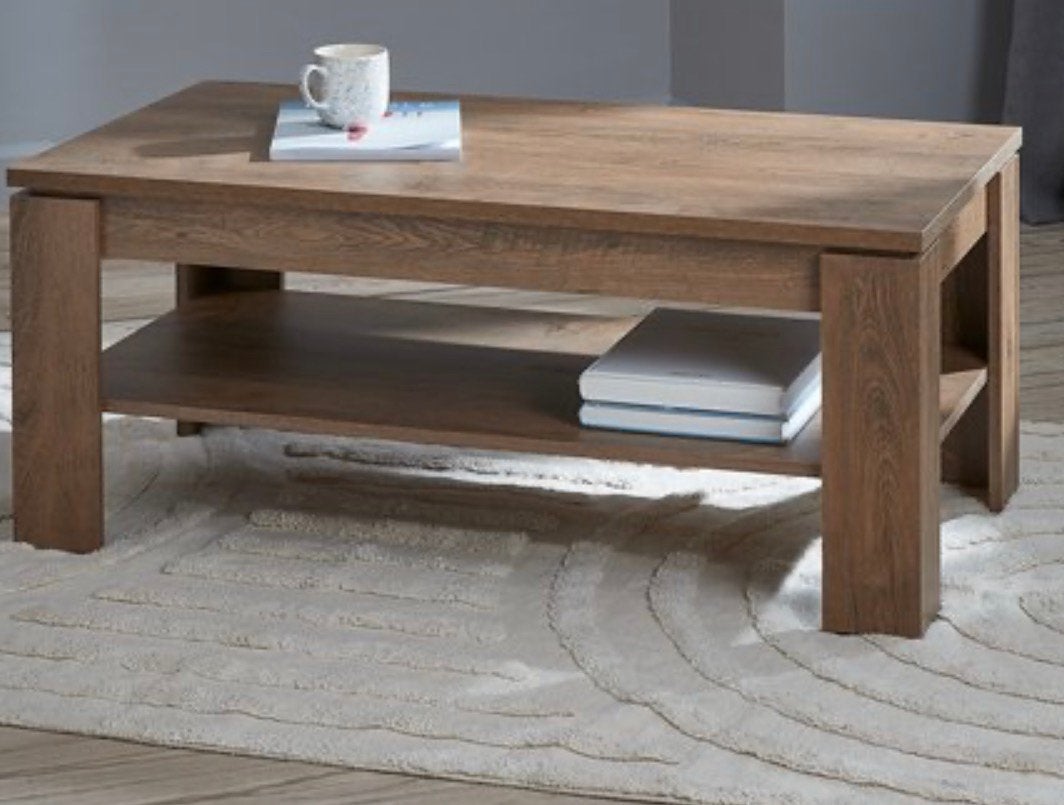 JYSK Salontafel VEDDE 60x110, Ophalen, 100 tot 150 cm, 50 tot 100 cm, Zo goed als nieuw