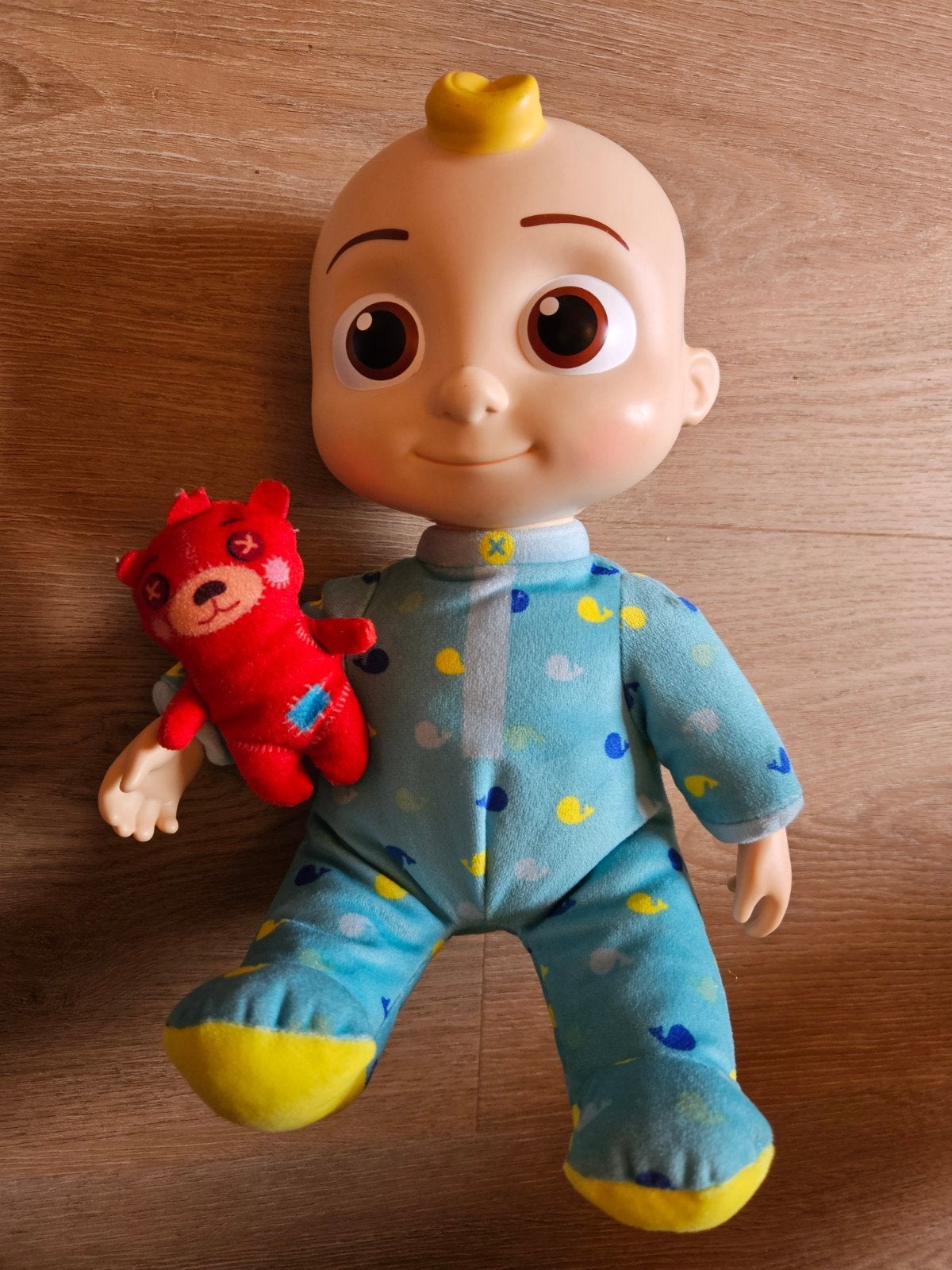 JJ pop slaapversie Cocomelon met geluid, Ophalen of Verzenden, Gebruikt, Babypop