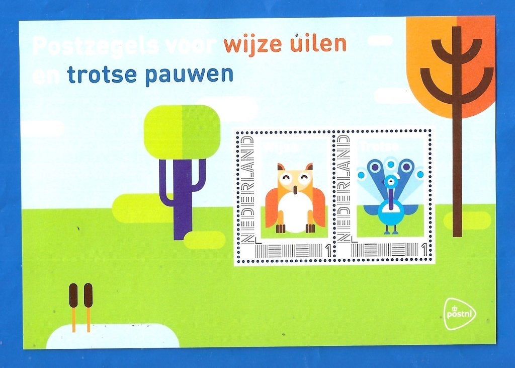 Da's toch één kaart waard - Wijze uilen Trotse pauwen - 2016, Verzenden, Na 1940, Postfris