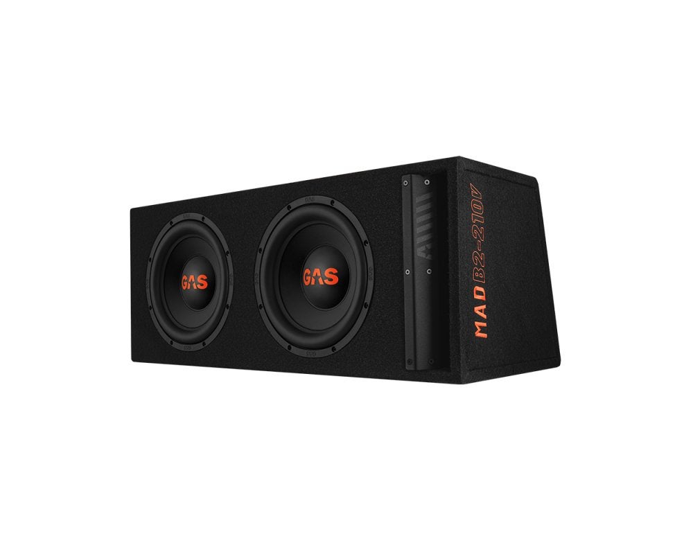 GAS Audio POWER MAD B2-210V 2 x 10 inch gepoorte subwoofer, Info@optimount.nl, Nieuw, Ophalen of Verzenden, Anholtseweg 48A 7091 HB DINXPERLO