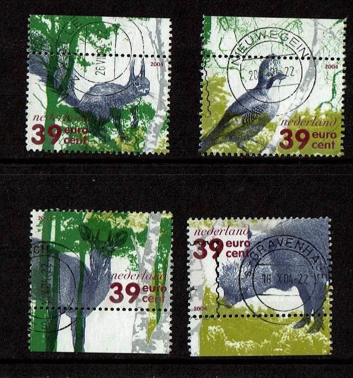 Nederland NVPH 2282 a t/m d gestempeld 4, Verzenden, Na 1940, Gestempeld