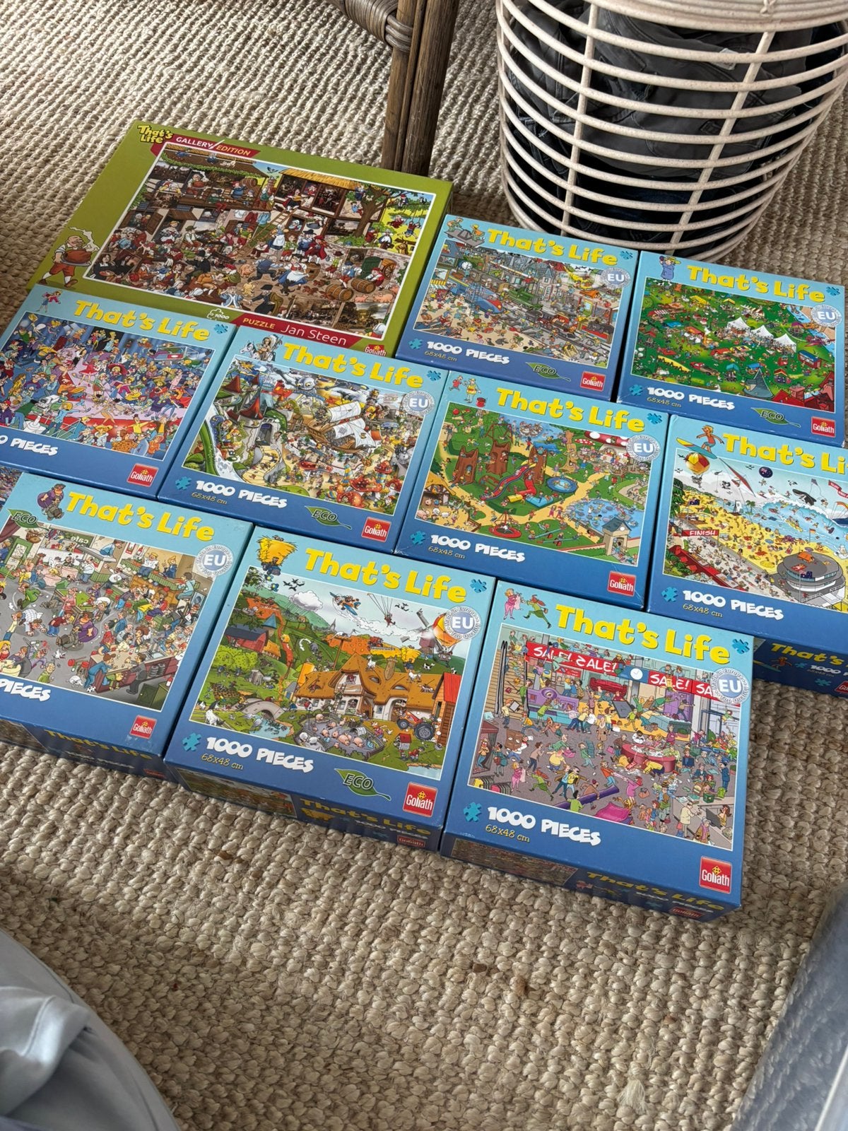 Groot pakket puzzels That’s Life, Ophalen, 500 t/m 1500 stukjes, Zo goed als nieuw