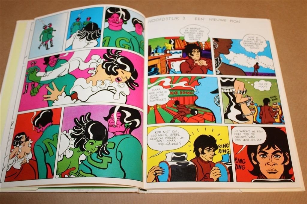 Iris Een Roman voor Kijkers — The Tjong-Khing 1e Druk 1968, Boeken, Eén stripboek, Ophalen of Verzenden, Gelezen