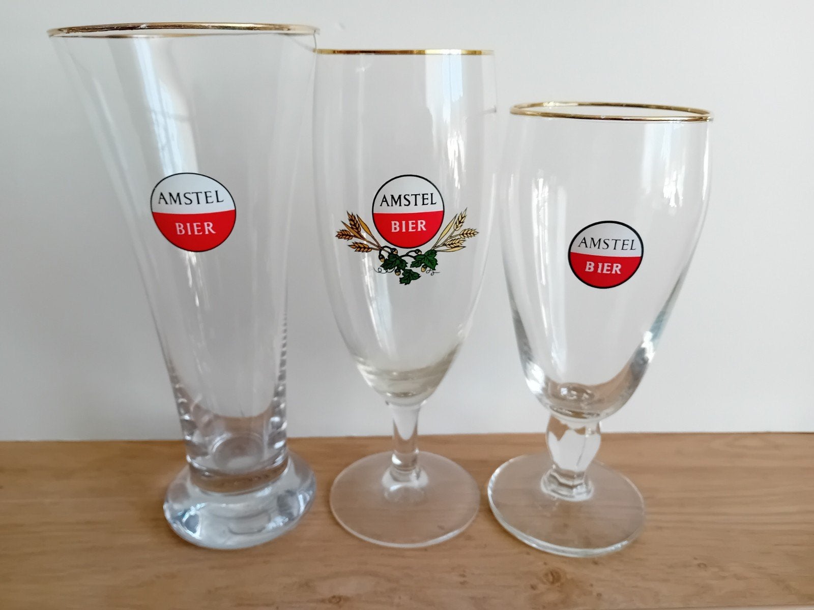 52 Amstel glazen, Ophalen of Verzenden, Zo goed als nieuw, Glas of Glazen, Amstel