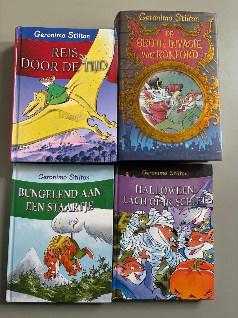 4 Geronimo Stilton boeken, Boeken, Fictie algemeen, Geronimo Stilton, Ophalen of Verzenden, Zo goed als nieuw