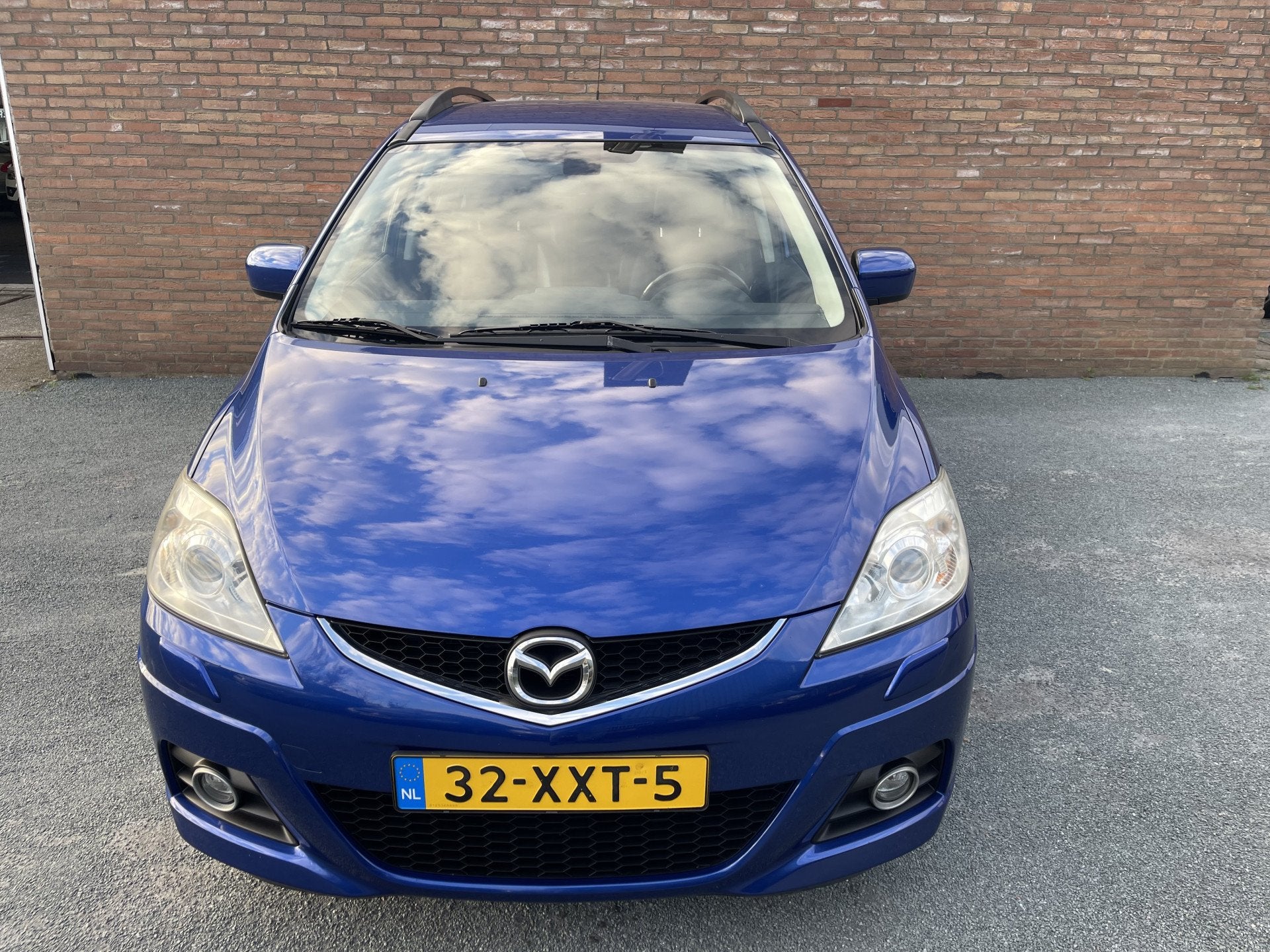 Mazda 5 2.0 Touring 7 personen Super nette auto (bj 2008), Auto's, Gebruikt, Zwart, 4 cilinders, Blauw