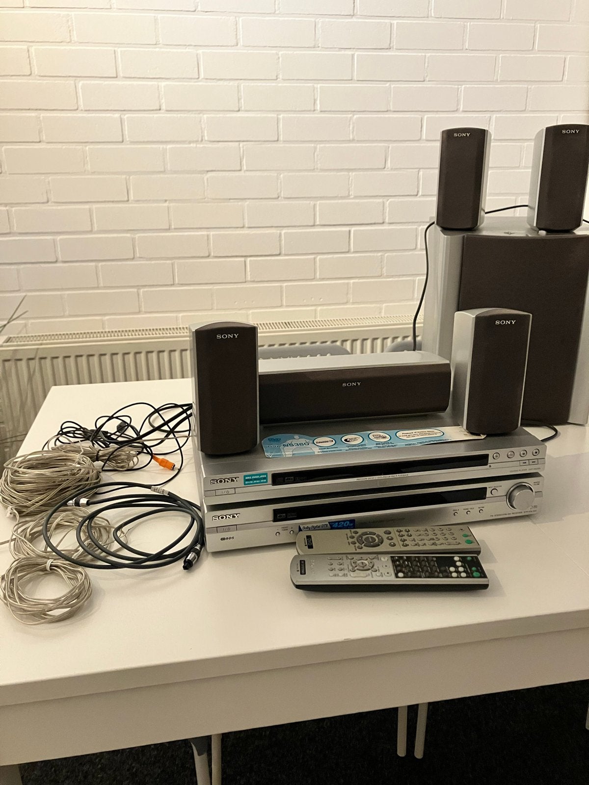Sony Home Cinema Set met DVD-speler en 5.1 luidsprekers, Ophalen, Gebruikt, 70 watt of meer, 5.1-systeem