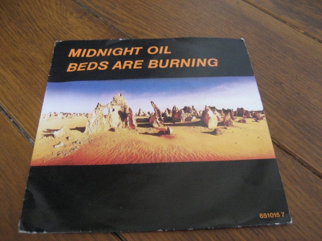midnight oil beds are burning, Ophalen of Verzenden, Zo goed als nieuw, 7 inch, Rock en Metal