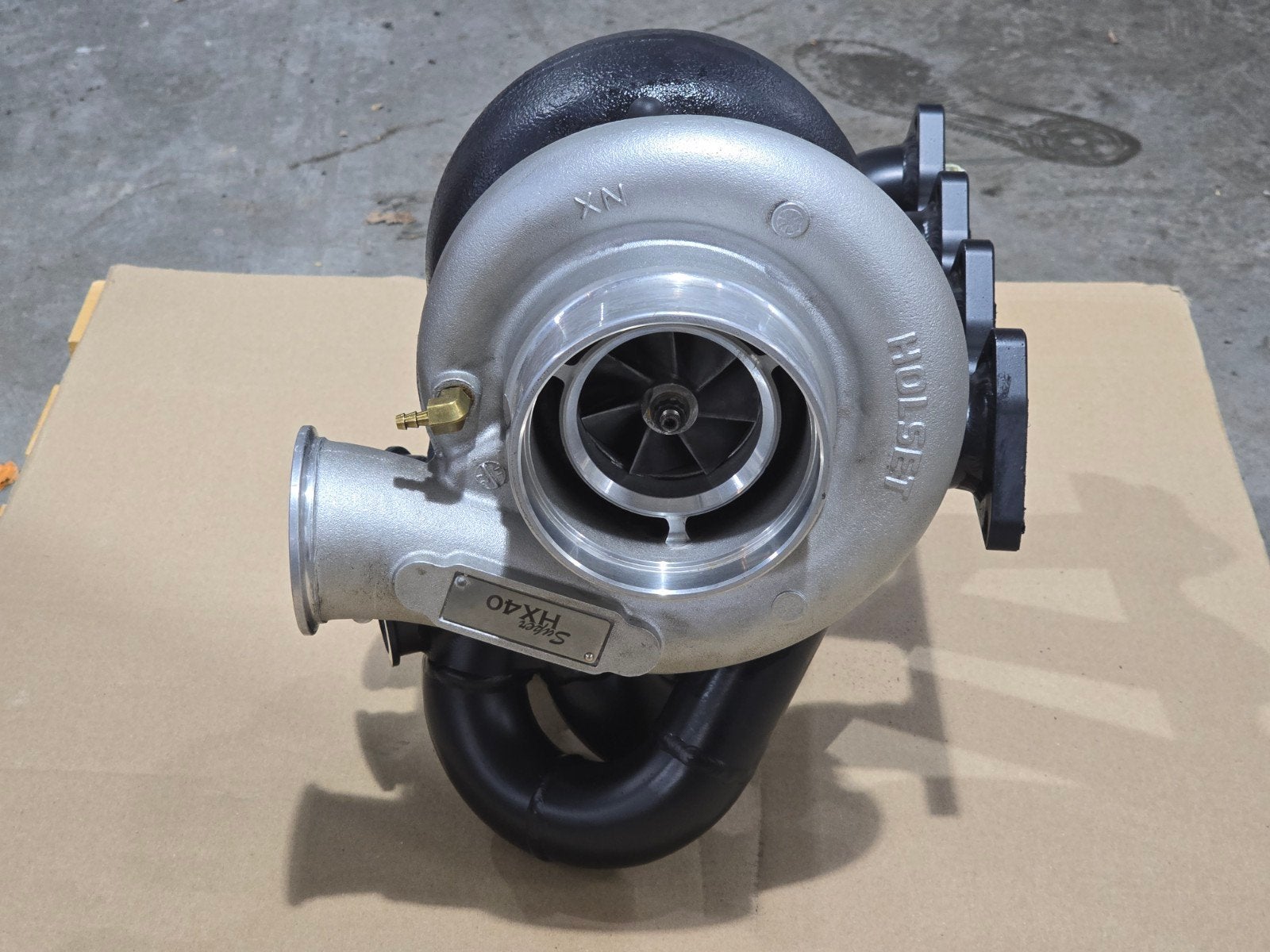 Holset HX40 Super Turbo met Spruitstuk, Ophalen of Verzenden, Gebruikt, Universele onderdelen