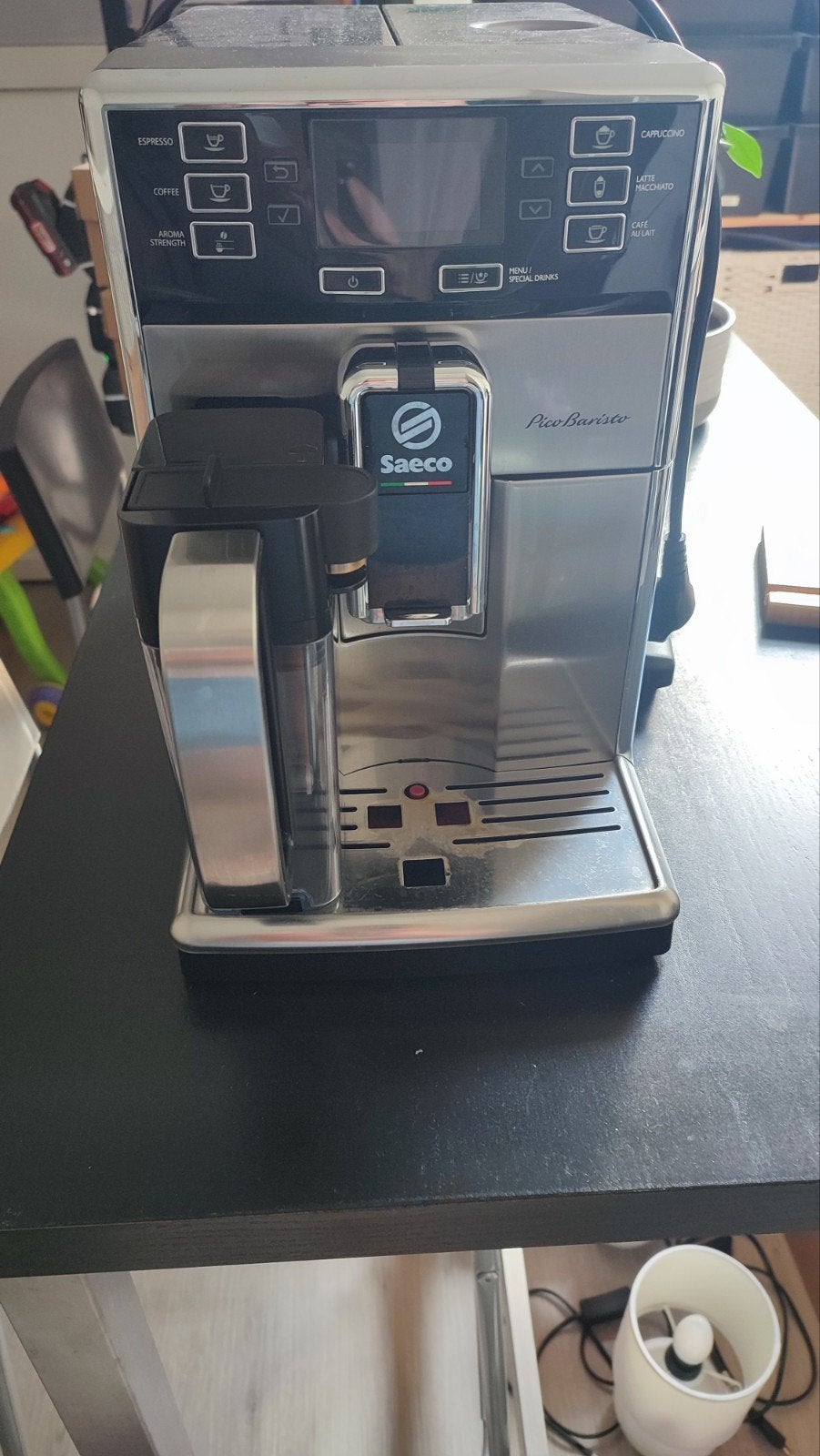 Saeco PicoBaristo volautomatische espressomachine, Gebruikt, Espresso apparaat, 10 kopjes of meer, Afneembaar waterreservoir