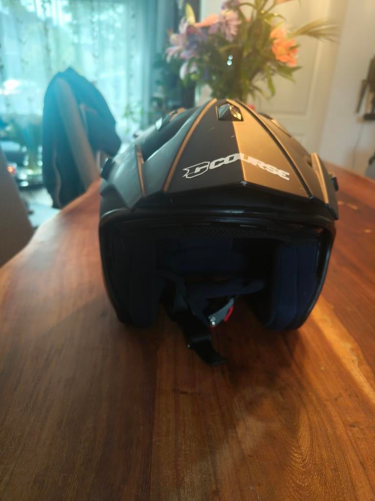 Course Jethelm - Mat Zwart, Motoren, Kleding | Motorhelmen, Overige merken, Heren, Jethelm, Ophalen of Verzenden