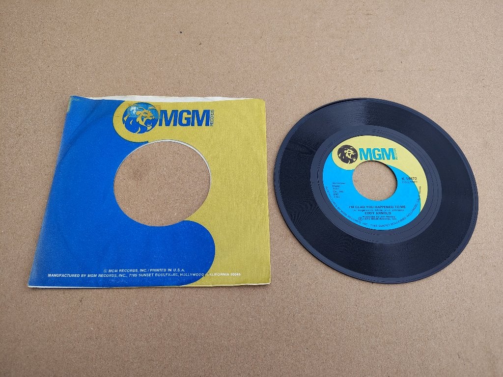 Single: Eddy Arnold - I'm Glad You Happened To Me (1973) USA, Ophalen of Verzenden, Gebruikt, 7 inch, Pop