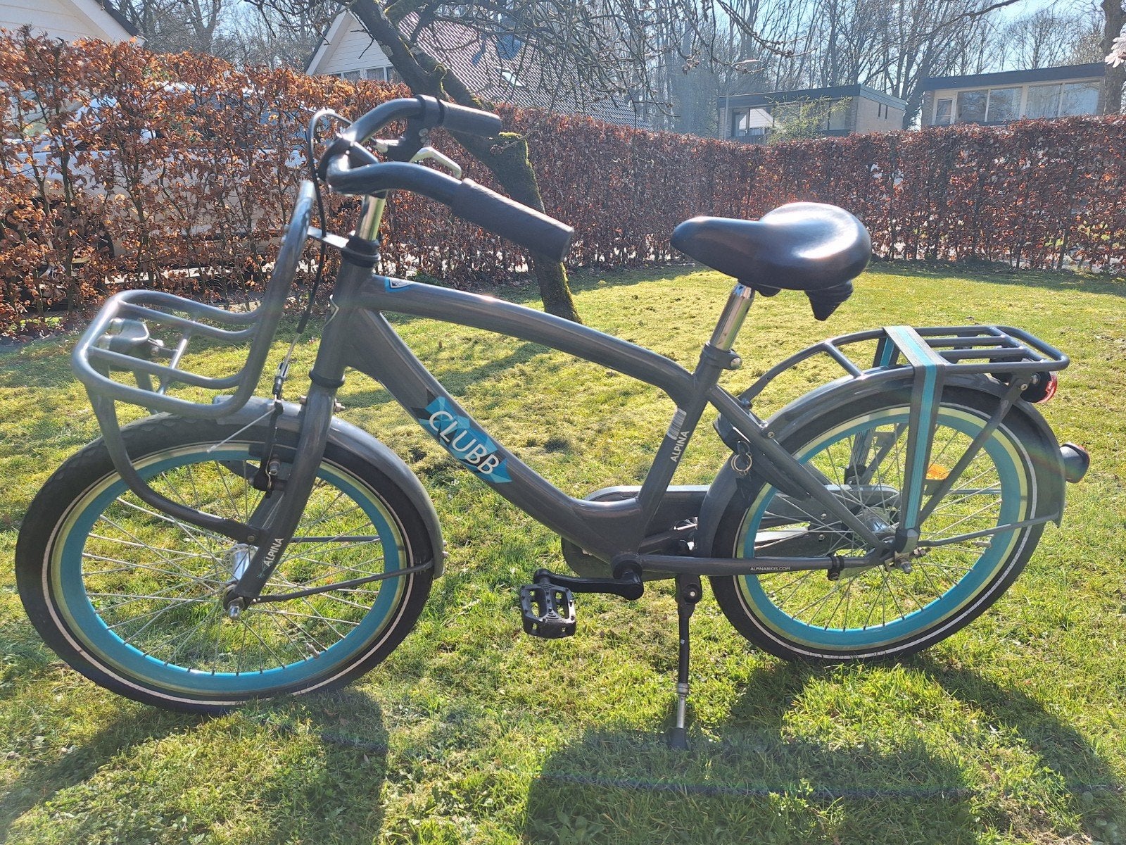 Alpina Clubb kinderfiets - 20 inch - Grijs/Blauw, Fietsen en Brommers, Ophalen, Terugtraprem, Alpina, 16 tot 20 inch