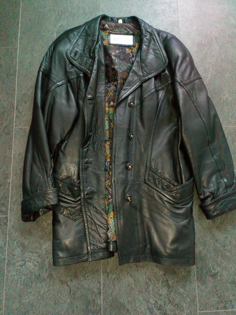 Leren dames jas, maat 40, Kleding | Dames, Michèl Valerie, Zwart, Zo goed als nieuw, Ophalen