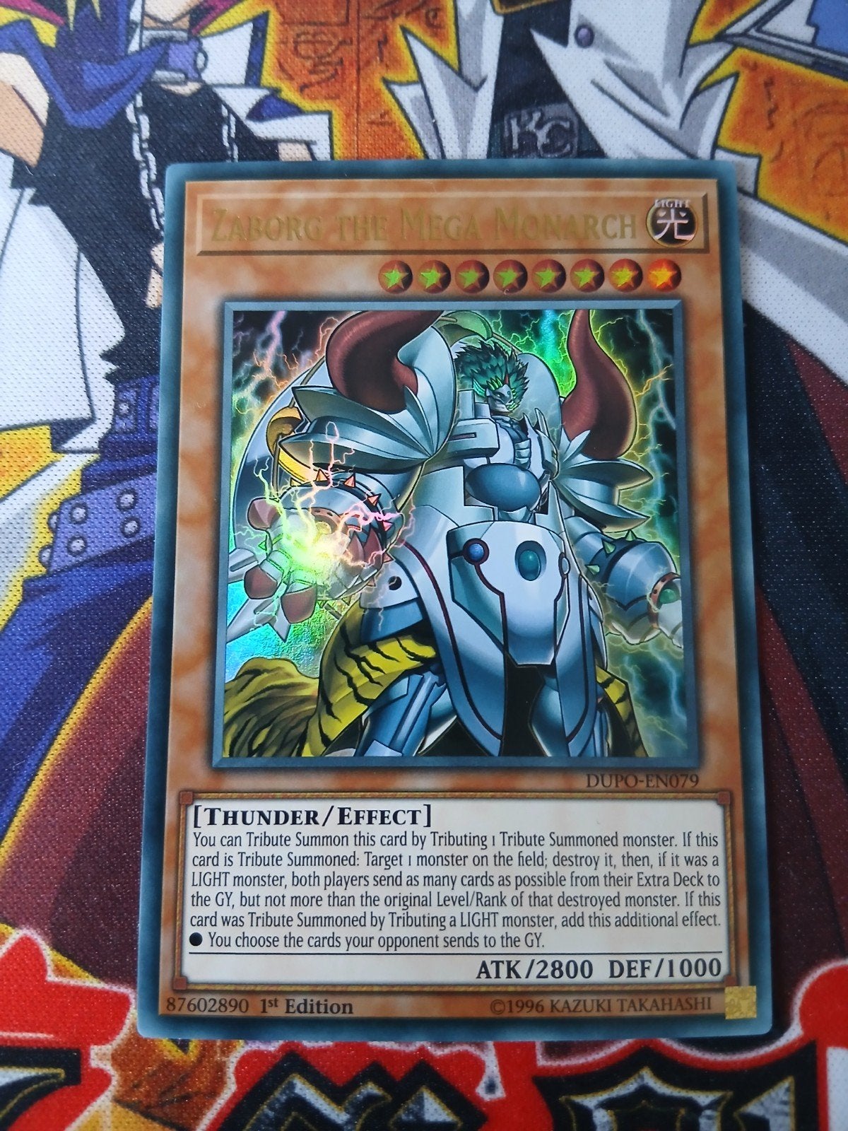Zaborg the Mega Monarch - Ultra Rare DUPO - Yu-Gi-Oh, Ophalen of Verzenden, Zo goed als nieuw, Foil