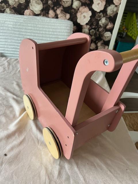 Poppenwagen roze Little Dutch, Ophalen, Gebruikt, Babypop