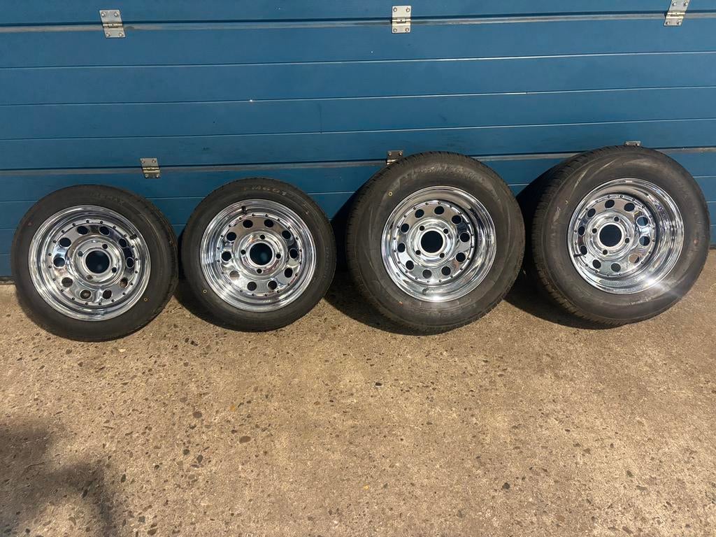 Volkswagen Ruska Super Buggy 15 inch breedset met Banden, Auto-onderdelen, Ophalen, Gebruikt, 15 inch, Banden en Velgen