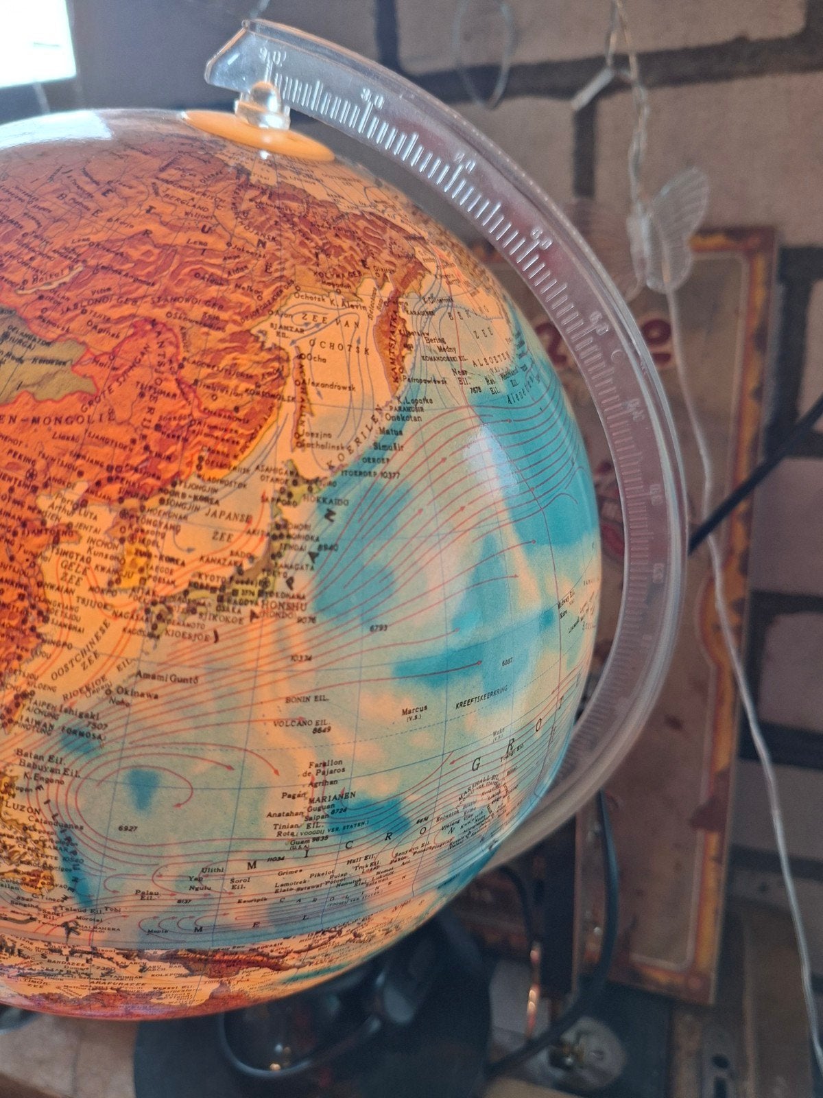 Verlichte Wereldbol - Educatief en Decoratief, Gebruikt, Kunststof, Staatkundige wereldbol, Educatief