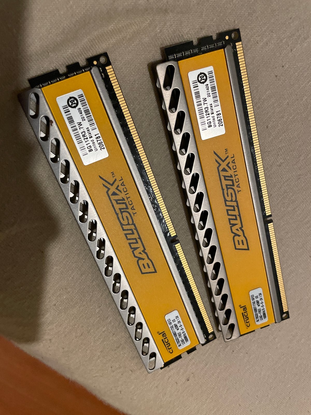 Crucial Ballistix Tactical DDR3 RAM - 2x 8GB (16GB totaal), 8 GB, DDR3, Ophalen of Verzenden, Zo goed als nieuw