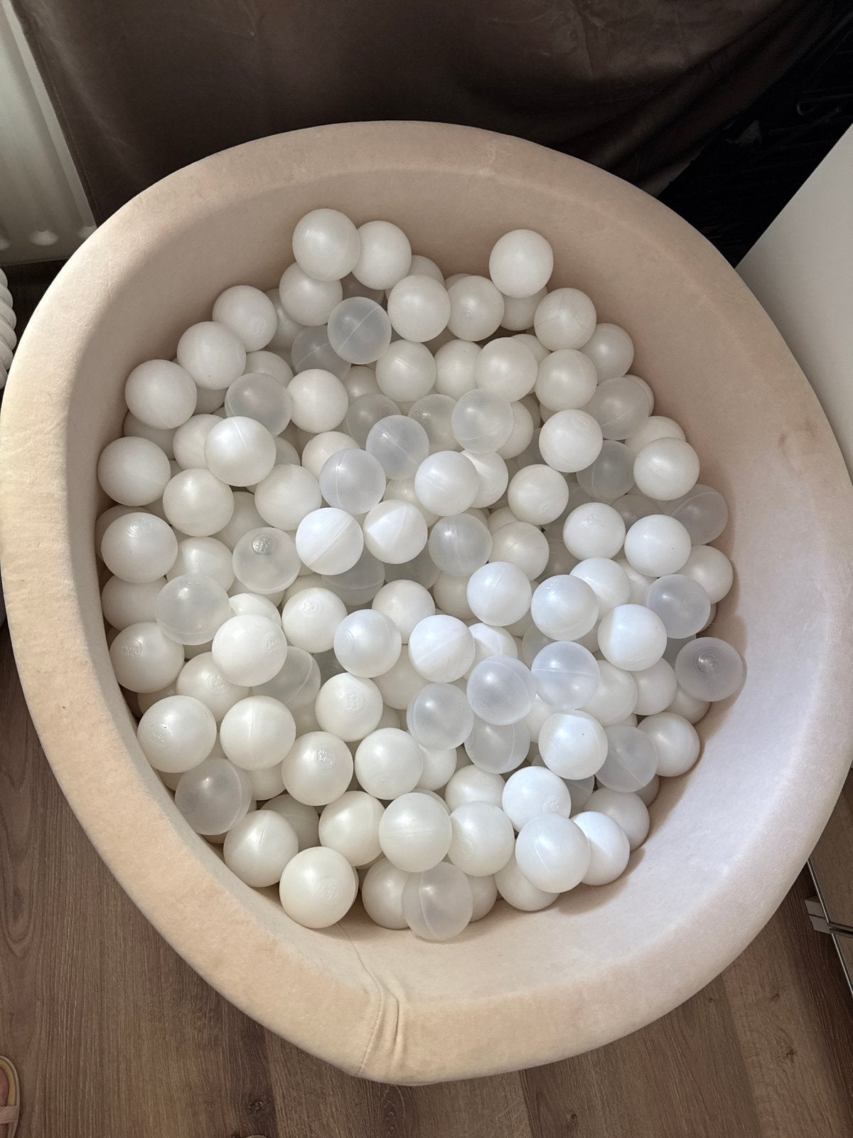 Ballenbak met witte en transparante ballen, Ophalen, Gebruikt, Overige typen