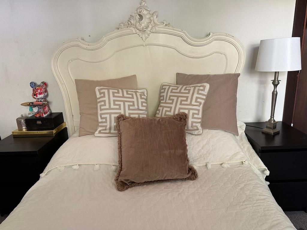 Stijlvol klassiek bed 140x200 – romantisch / hotel chic, Ophalen, Gebruikt, Tweepersoons, 140 cm