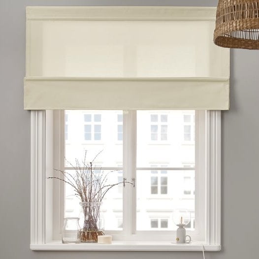 Ikea Ringblomma vouwgordijn wit gebruikt 120cm breed, Ophalen, 120 cm, Gebruikt, Wit