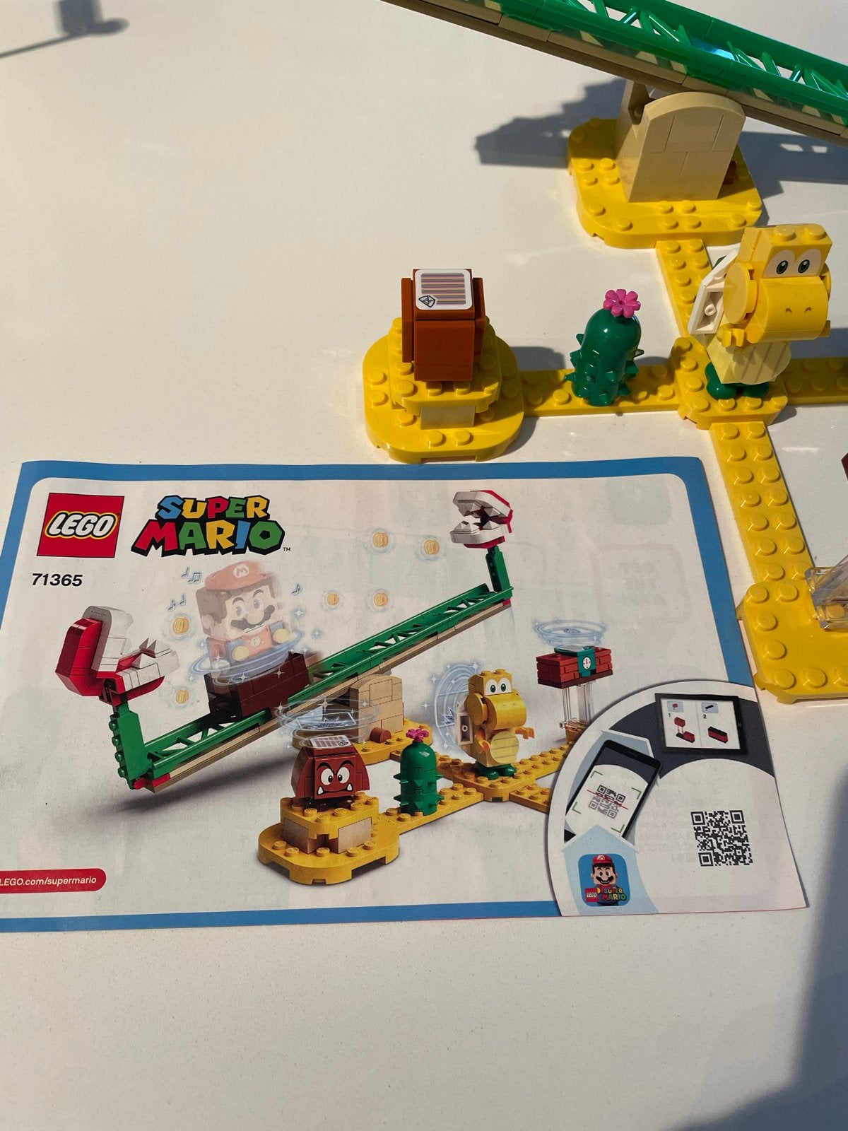 LEGO Super Mario 71365 Piranha Plant Power Slide Uitbreiding, Lego, Ophalen of Verzenden, Zo goed als nieuw, Compleet