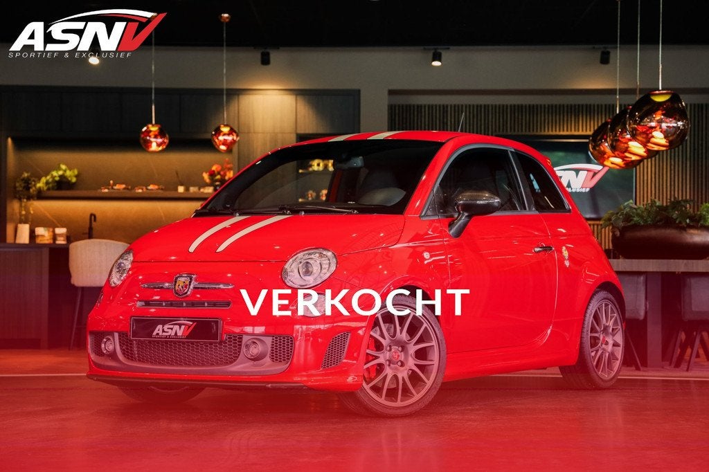 Abarth 695 Tributo Ferrari, 180 PK, N° 0072, Only 12.000 KM, Auto's, Abarth, Gebruikt, Zwart, 4 cilinders, 4 stoelen