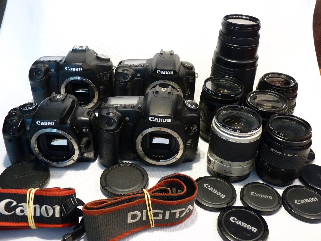 Canon EOS 20D,30D,50D,400D, 28-70,75-300,2x28-80,38-76,28-90, Spiegelreflex, Canon, Lensdop, 8 keer of meer