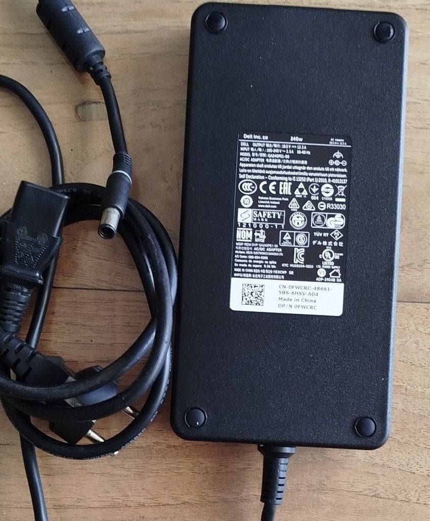 240W Dell Laptop Adapter, 19,5v, Ophalen of Verzenden, Zo goed als nieuw, Dell